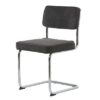 Furniria 24016 Dizajnová konzolová stolička Denise sivá