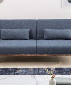LuxD Dizajnová rozkladacia sedačka Blaine 208 cm modrá