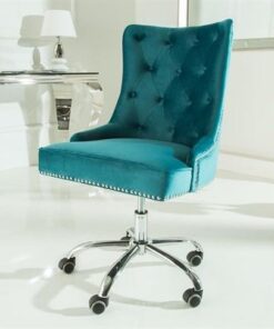 LuxD Kancelárska stolička Jett tyrkysová