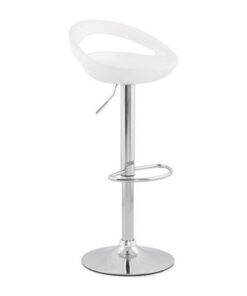 DesignS Dizajnová barová stolička Mason biela