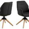 Dkton 24772 Dizajnová stolička Ariella čierna - prírodná