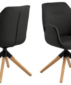 Dkton 24772 Dizajnová stolička Ariella čierna - prírodná