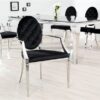 LuxD 18550 Dizajnová stolička Rococo s operadlom  - RP