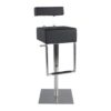 DesignS Moderná barová stolička James čierna