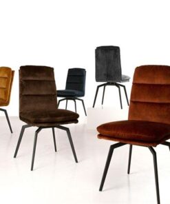Catalent 21573 Dizajnová jedálenská stolička Roll sivo čierna