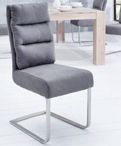 LuxD 20308 Jedálenská stolička Frank vintage sivá