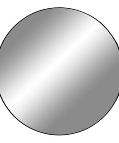 Norddan Dizajnové okrúhle zrkadlo Cara s čiernym rámom 5 cm x 100 cm 24159