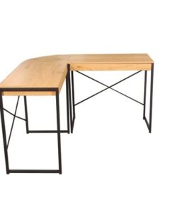 LuxD Rohový kancelársky stôl KIana vzor dub  x