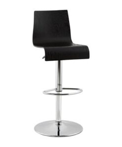 DesignS Moderná barová stolička Cameron čierna matná