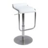 DesignS Moderná barová stolička Carter biela