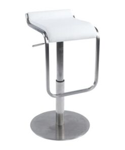DesignS Moderná barová stolička Carter biela