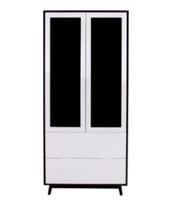 Norddan Dizajnová vitrína Ronald čierna - biela