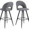 Dkton Dizajnová barová stolička Jaylene sivá