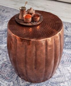 LuxD Dizajnový odkladací stolík Maroko 42 cm medená farba