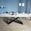 LuxD Rozkladací jedálenský stôl Brock sivý 180-260 cm