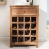 LuxD Regál na víno Lyric recyklované drevo