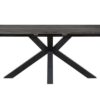 Catalent Dizajnový jedálenský stôl Madie tmavo sivý 180 - 280 cm