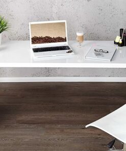 LuxD Kancelársky stôl Barter 140cm biely vysoký lesk 140 cm x 75 cm