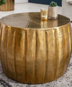 LuxD Dizajnový konferenčný stolík Maroko 55 cm zlatá farba