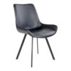 Norddan 21860 Dizajnová stolička Brinley čierna koženka
