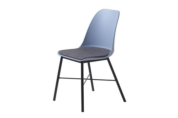 Furniria 24064 Dizajnová stolička Jeffery matná modrá
