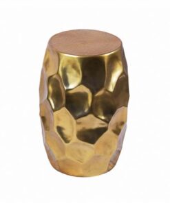 LuxD Odkladací stolík Malia Organic 30 cm zlatý