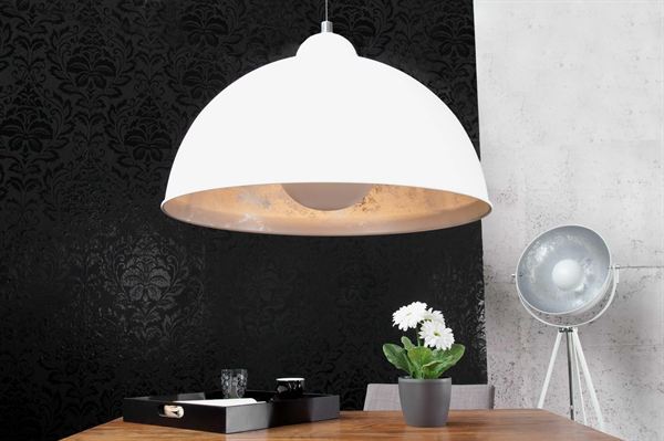LuxD 16768 Lampa Atelier bielo-strieborná závesné svietidlo