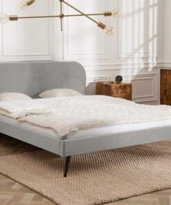 LuxD Manželská posteľ Lena 160 x 200 cm - strieborný zamat