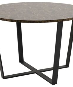 Dkton Okrúhly jedálenský stôl Nayo mramorová potlač