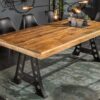 LuxD Dizajnový jedálenský stôl Stream 200 cm prírodný - mango