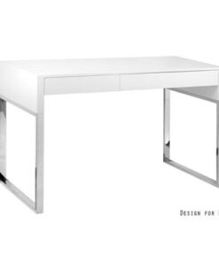 Meble PL Dizajnový písací stôl Brett biely