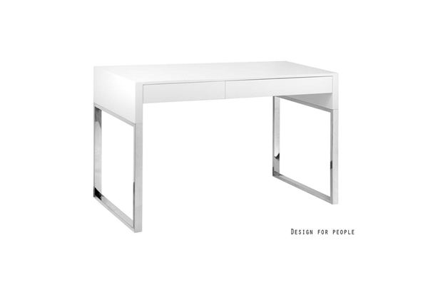 Meble PL Dizajnový písací stôl Brett biely