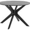 Dkton Okrúhly jedálenský stôl Neeja 105 cm dub čierny
