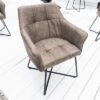 LuxD 21789 Dizajnová stolička Giuliana taupe