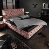 LuxD Dizajnová posteľ Laney 160x200 cm staroružový zamat