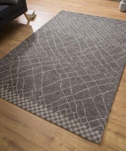 LuxD Dizajnový koberec Kelly 240x160 čierny / béžový vzor