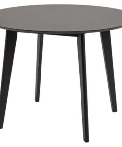 Dkton Okrúhly jedálenský stôl Nieves 105 cm čierny dub
