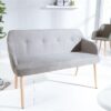 LuxD Dizajnová lavica Sweden svetlo sivá