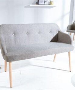 LuxD Dizajnová lavica Sweden svetlo sivá