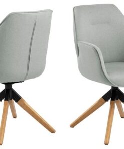 Dkton 24773 Dizajnová stolička Ariella sivá - prírodná