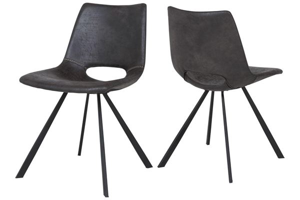 Catalent 19867 Dizajnová stolička Izabella /sivo čierna