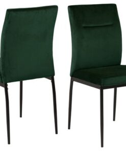 Dkton 24629 Dizajnová stolička Kassandra tmavozelená