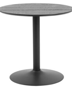 Dkton Okrúhly barový stôl Neesha 80 cm čierny