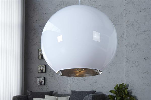 LuxD 16649 Lampa Sphere biela závesné svietidlo