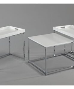 LuxD Set odkladacích stolíkov s táckou Factor