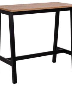 Dkton Štýlový barový stôl Nazy 120 cm svetlý dub