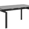 Dkton Jedálenský stôl rozkladací Neema 160/240 cm čierne sklo