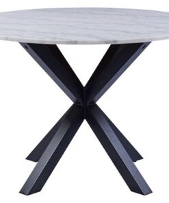 Dkton Okrúhly jedálenský stôl Neele 110 cm mramor