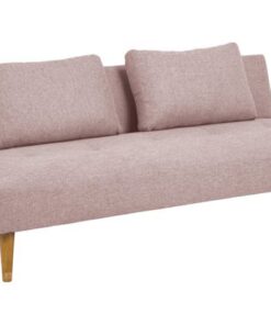 Dkton Dizajnová rozkladacia sedačka Amya 180 cm ružová - dub