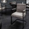 LuxD 21115 Jedálenská stolička Maddison vintage sivá
